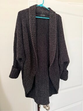 Barefoot dreams Open-Front Cardigan Sweater - Dark Gray